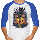Xeno Shall Not Pass - 3/4 Sleeve Raglan T-Shirt