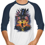Xeno Shall Not Pass - 3/4 Sleeve Raglan T-Shirt