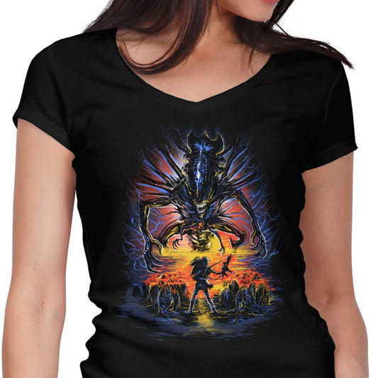 Xeno Shall Not Pass - Women's V-Neck