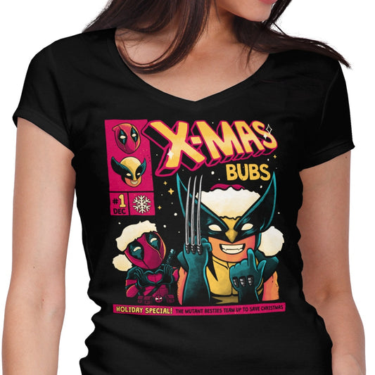 Xmas Bubs - Women's V-Neck
