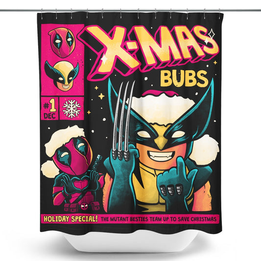Xmas Bubs - Shower Curtain