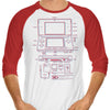 3DS - 3/4 Sleeve Raglan T-Shirt