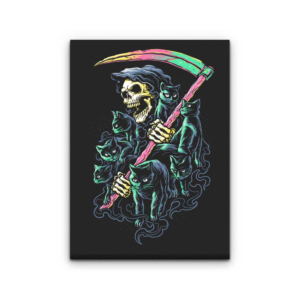 7 Deadly Cats - Canvas Print