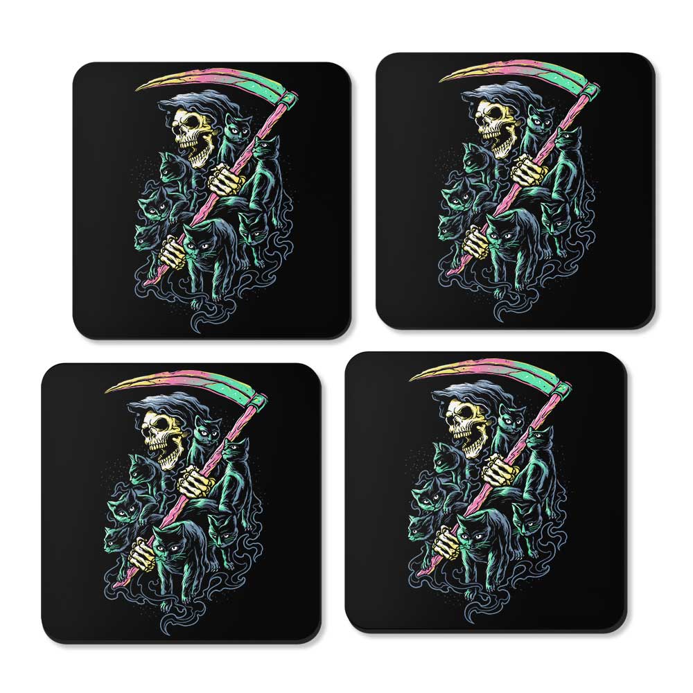 7 Deadly Cats - Coasters