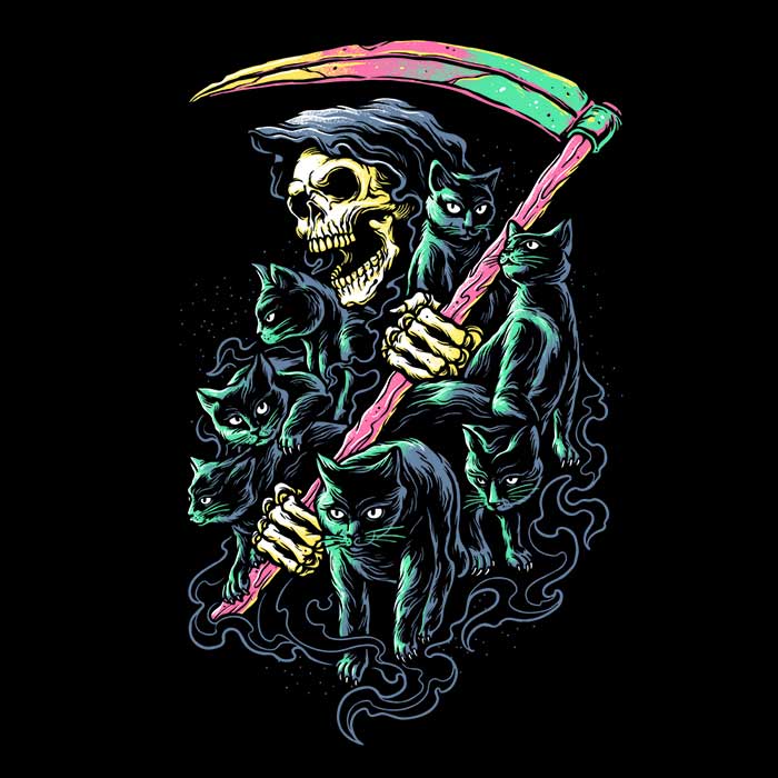 7 Deadly Cats - Coasters