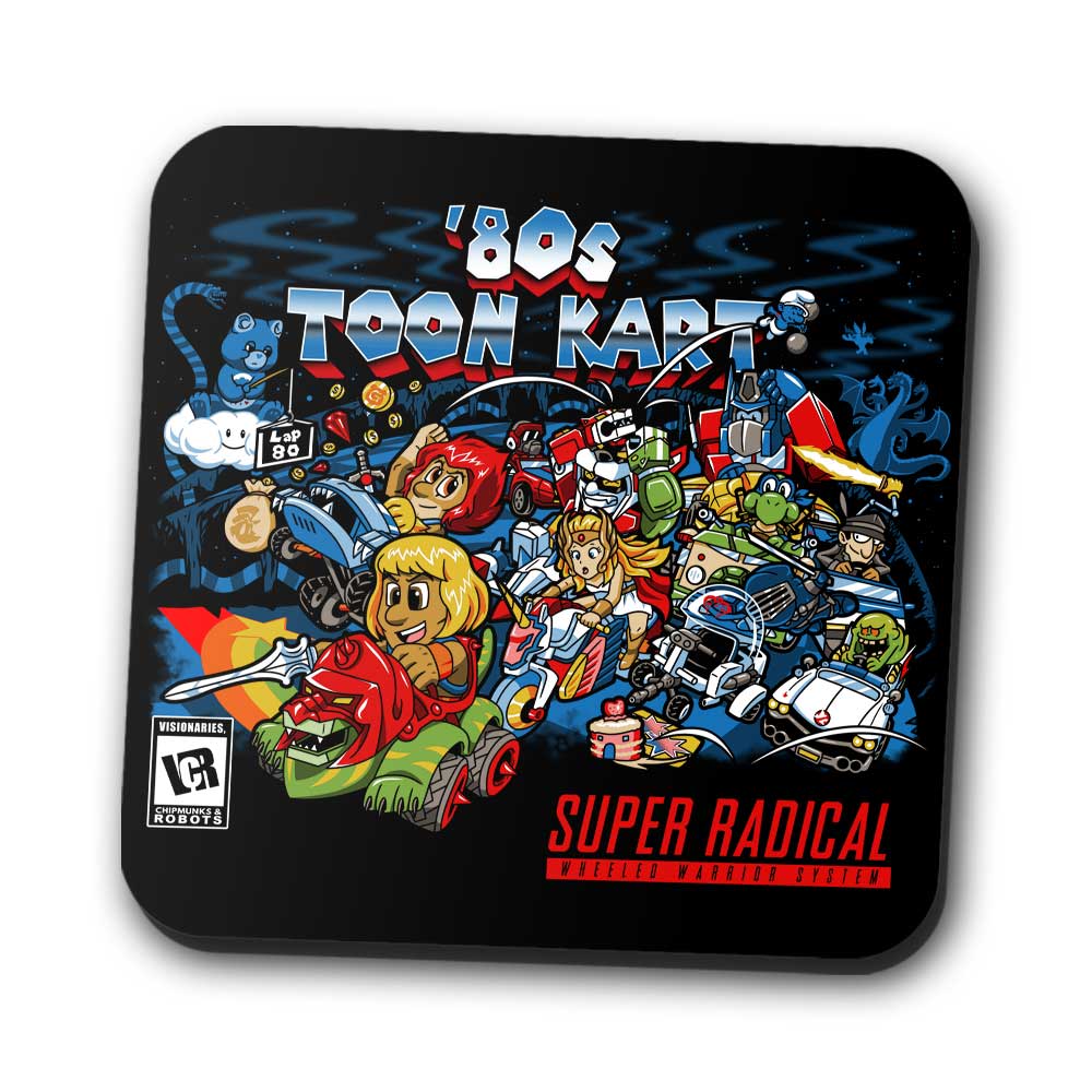 80's Toon Kart - Coasters