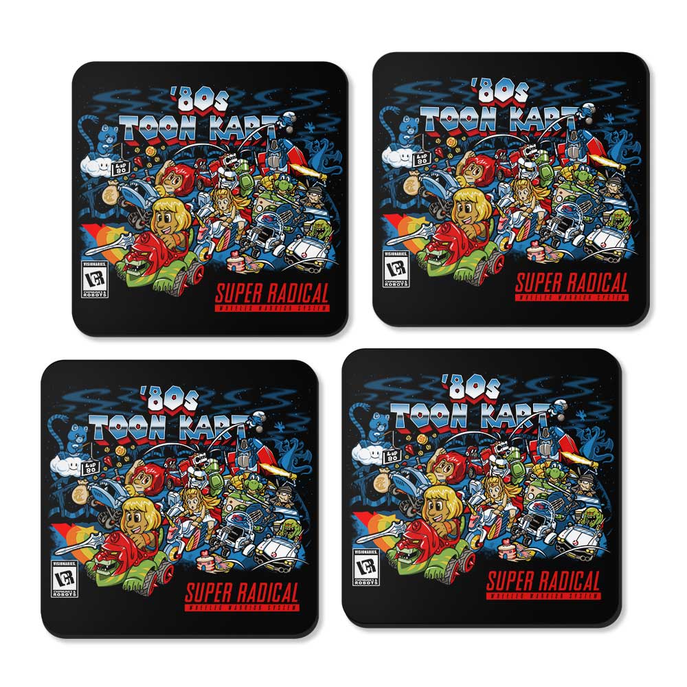 80's Toon Kart - Coasters