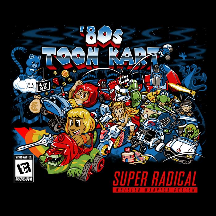 80's Toon Kart - Tote Bag
