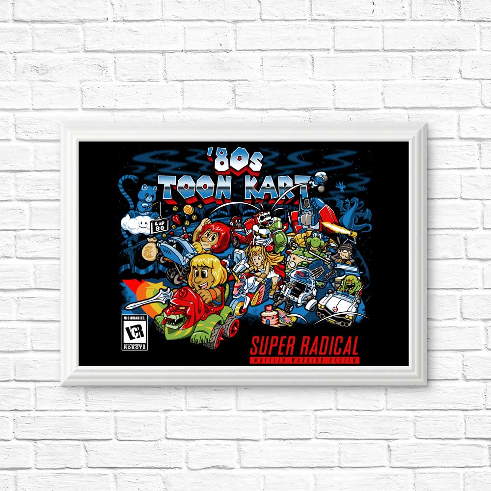 80's Toon Kart - Posters & Prints