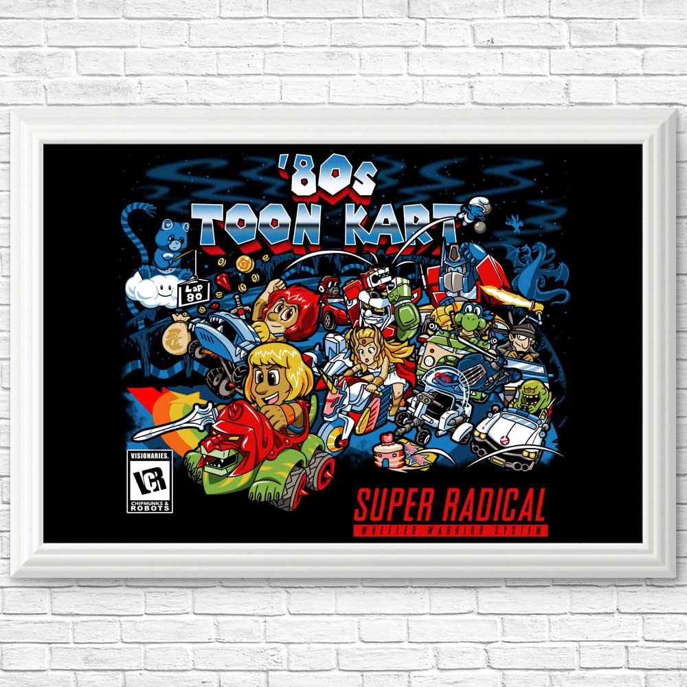 80's Toon Kart - Posters & Prints