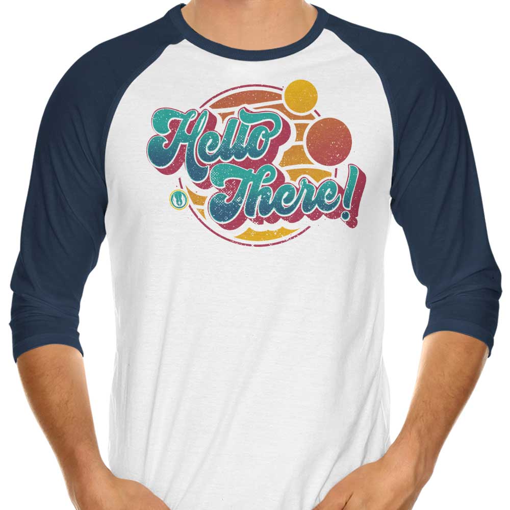 A Bold Greeting - 3/4 Sleeve Raglan T-Shirt