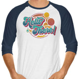 A Bold Greeting - 3/4 Sleeve Raglan T-Shirt