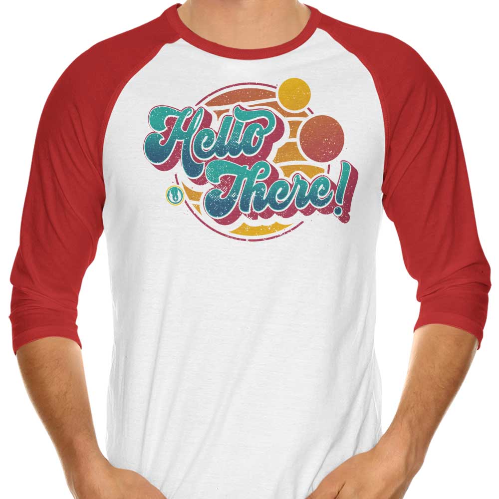 A Bold Greeting - 3/4 Sleeve Raglan T-Shirt