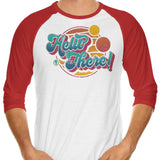 A Bold Greeting - 3/4 Sleeve Raglan T-Shirt