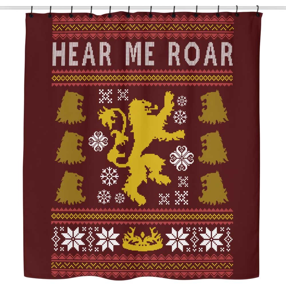 A Lion Always Wraps Their Gifts - Shower Curtain