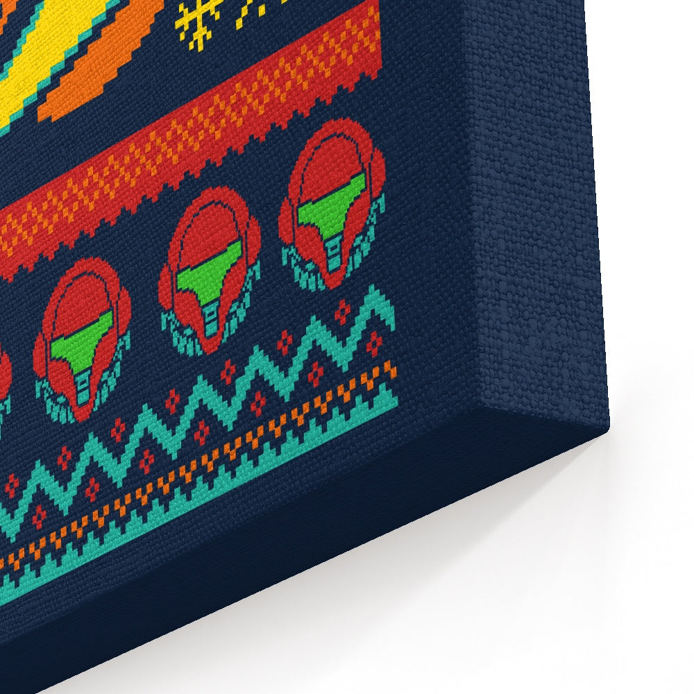 A Metroid Christmas - Canvas Print