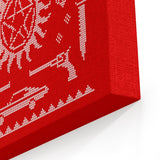 A Very SPN Sweater - Canvas Print