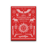 A Very SPN Sweater - Canvas Print