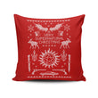 A Very SPN Sweater - Throw Pillow