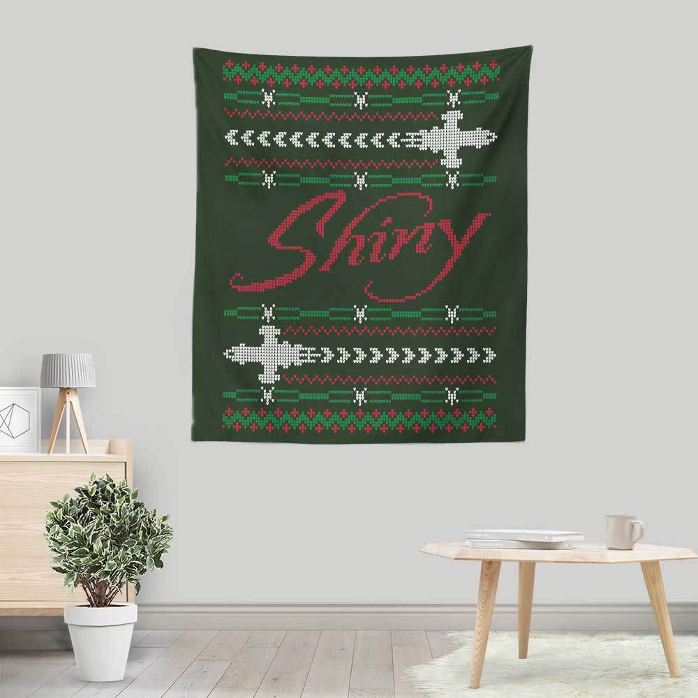 A Very Shiny Christmas - Wall Tapestry