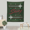 A Very Shiny Christmas - Wall Tapestry