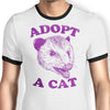 Adopt a Cat - Ringer T-Shirt