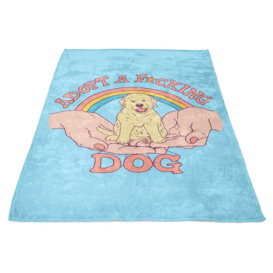 Adopt a Dog - Fleece Blanket