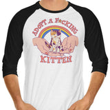 Adopt a Kitten - 3/4 Sleeve Raglan T-Shirt