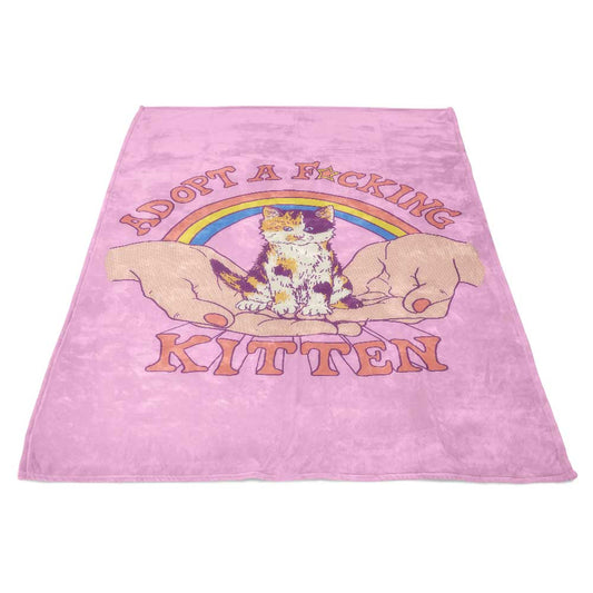 Adopt a Kitten - Fleece Blanket