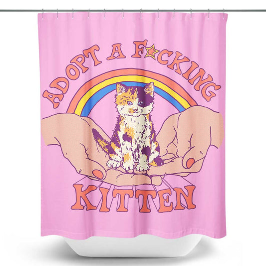 Adopt a Kitten - Shower Curtain