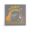 Adopt a Shelter Seal - Canvas Print