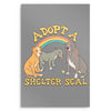 Adopt a Shelter Seal - Metal Print