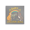 Adopt a Shelter Seal - Metal Print
