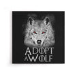 Adopt a Wolf - Canvas Print