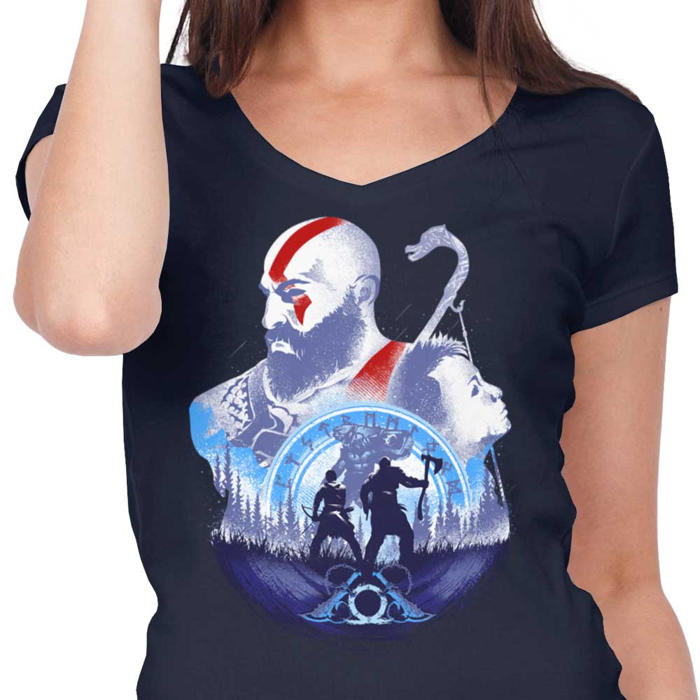 Adventures with My Father - Women's V-Neck