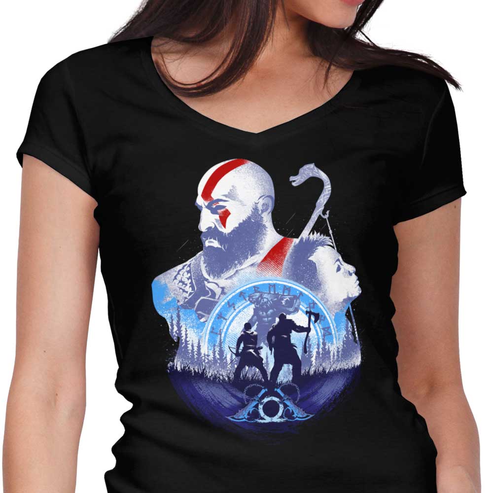 Adventures with My Father - Women's V-Neck