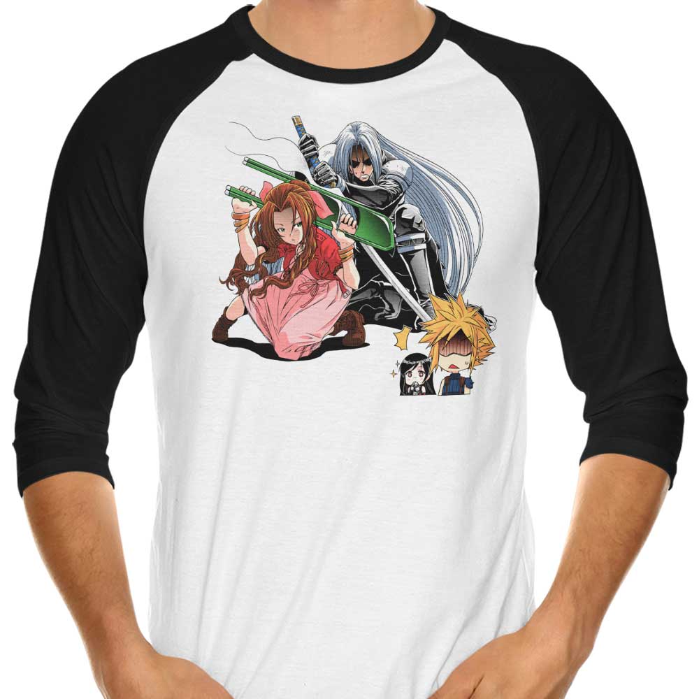 Aerith Ultimate Weapon - 3/4 Sleeve Raglan T-Shirt