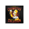 Alcohol is a Solution - Metal Print