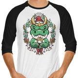 Alligator Christmas - 3/4 Sleeve Raglan T-Shirt