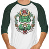 Alligator Christmas - 3/4 Sleeve Raglan T-Shirt
