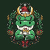 Alligator Christmas - 3/4 Sleeve Raglan T-Shirt