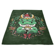 Alligator Christmas - Fleece Blanket