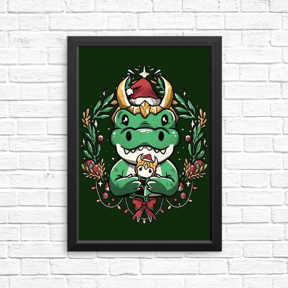 Alligator Christmas - Posters & Prints