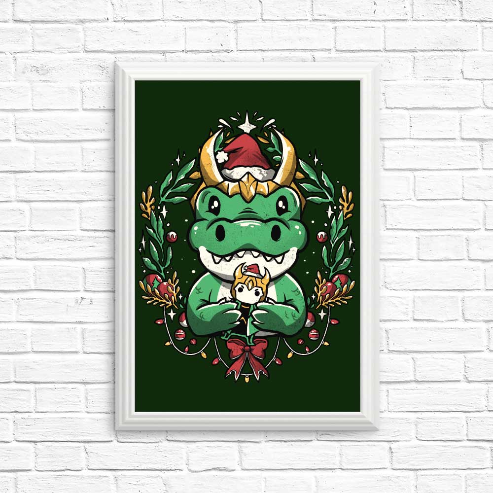 Alligator Christmas - Posters & Prints