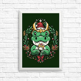 Alligator Christmas - Posters & Prints