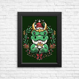 Alligator Christmas - Posters & Prints