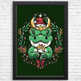 Alligator Christmas - Posters & Prints