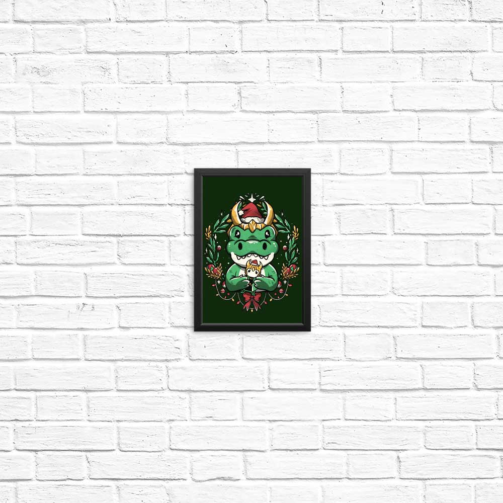 Alligator Christmas - Posters & Prints