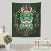 Alligator Christmas - Wall Tapestry