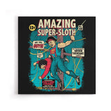 Amazing Super Sloth - Canvas Print